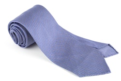 Micro Square Silk Tie - Untipped - Blue