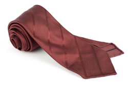 Regimental Silk Tie - Untipped - Brown