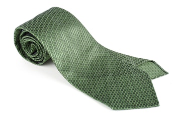 Alveare Silk Tie - Untipped - Green