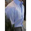 Thin Stripe Shirt - Button Down - Light Blue/White