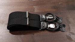 Solid Suspenders Stretch - Black