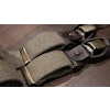 Solid Flannel Suspenders - Olive Green