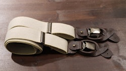 Semi Solid Suspenders Stretch - Beige