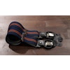 Regimental Suspenders Stretch - Navy Blue/Burgundy