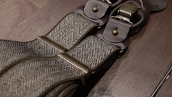 Herringbone Suspenders Stretch - Brown