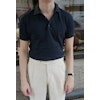 Short Sleeve Polo Pima Cotton - Navy Blue