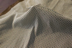 Polka Dot Seersucker Cotton/Silk Pocket Square - Brown