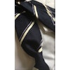 Regimental Silk Grenadine Tie - Untipped - Navy Blue/Purple