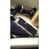 Regimental Silk Grenadine Tie - Untipped - Navy Blue/Purple