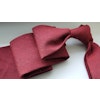 Solid Silk/Wool Donegal Tie - Untipped - Burgundy