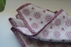 Medallion/Paisley Silk Pocket Square - Double - Beige/Pink