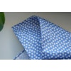 Floral Textured Silk Pocket Square - Light Blue/White