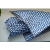 Floral Textured Silk Pocket Square - Navy Blue/White
