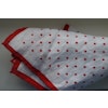 Polka Dot Linen Pocket Square - Red/White