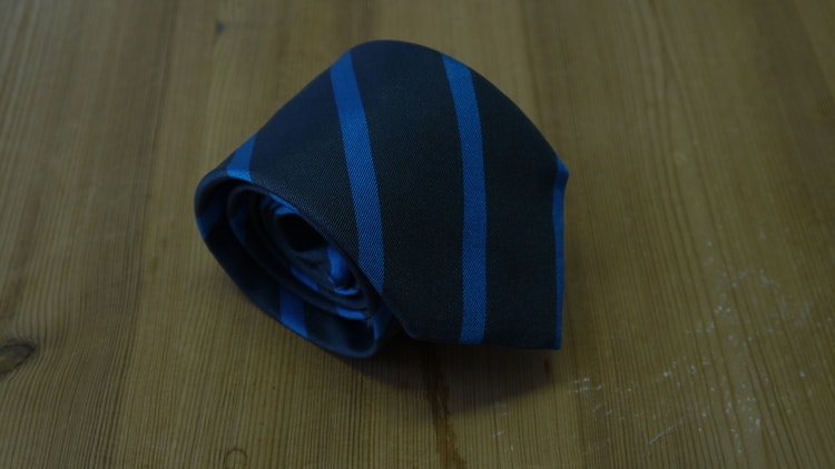 Silk Regimental  - Navy Blue/Turquoise
