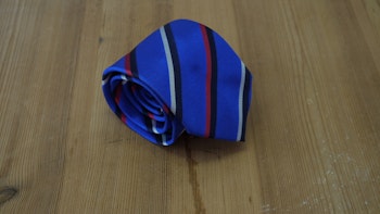 Silk Regimental - Mid Blue/Red/Navy Blue/White