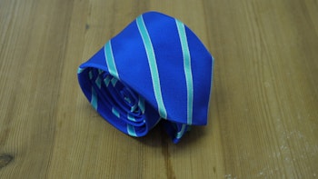 Silk Regimental - Mid Blue/Turquoise