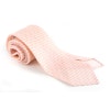 Micro Silk Grenadine Tie - Untipped - Pink/White