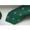 French Lily Silk Tie - Green/Grey