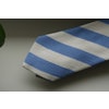 Regimental Shantung Tie - Light Blue/White