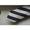 Regimental Shantung Tie - Navy Blue/White