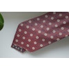 Floral Silk Tie - Untipped - Red/Navy Blue/White
