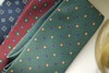 Floral Madder Silk Tie - Burgundy/Green/Yellow