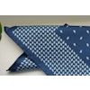 Turtle Silk Pocket Square - Navy Blue/Light Blue/White