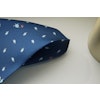 Turtle Silk Pocket Square - Navy Blue/Light Blue/White