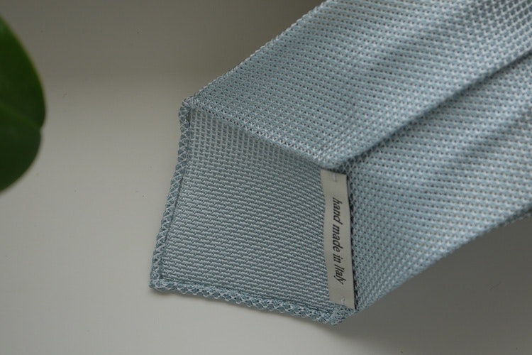 Solid Silk Grenadine Fina Tie - Untipped - Mint