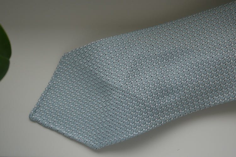Solid Silk Grenadine Grossa Tie - Untipped - Mint