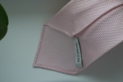 Solid Silk Grenadine Fina Tie - Untipped - Pink