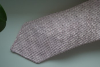 Solid Silk Grenadine Grossa Tie - Untipped - Pink