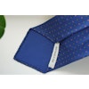 Floral Printed Silk Tie - Untipped - Mid Navy Blue/Pink