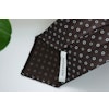 Floral Printed Silk Tie - Untipped - Brown/White