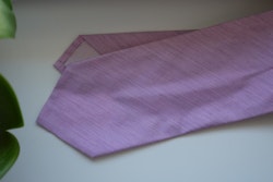 Solid Silk Linen Tie - Pink