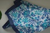 Jungle Linen Pocket Square - Navy Blue/Turquoise/White