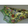 Small Floral Linen Pocket Square - Yellow/Orange/Blue/Green