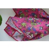 Small Floral Linen Pocket Square - Cerise/Yellow/Green/Mid Blue