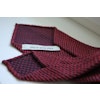 Solid Linen/Silk Grenadine Tie - Untipped - Burgundy
