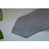 Solid Linen/Silk Grenadine Tie - Untipped - Grey