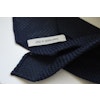 Solid Linen/Silk Grenadine Tie - Untipped - Navy Blue