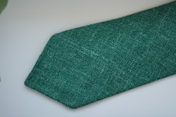 Solid Silk/Linen Tie - Untipped - Green