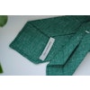 Solid Silk/Linen Tie - Untipped - Green