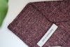 Solid Silk/Linen Tie - Untipped - Burgundy