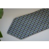 Gun Club Silk/Linen Tie - Untipped - Green/Blue/White