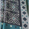 Multi Floral Wool Scarf - Navy Blue/Turquoise/Grey/Green/Beige
