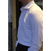 Solid Long Sleeve Polo Shirt - Cutaway - White