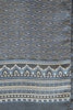Oval Wool Scarf - Mid Blue/Grey