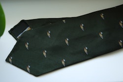Duck Silk Tie - Untipped - Green/Yellow/White